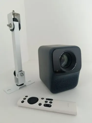 Projetor Wanbo T2 Max + Suporte teto + Extenção 5m Nova Versão 450 Ansi Full HD Android 4k