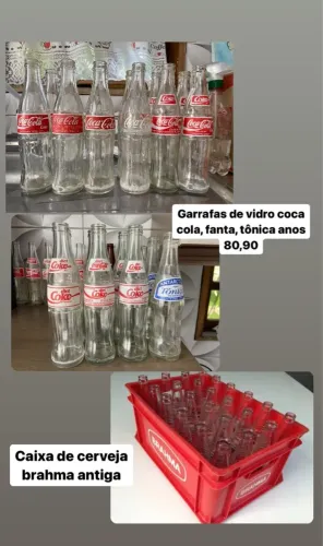 Garrafas anos 80 e 90
