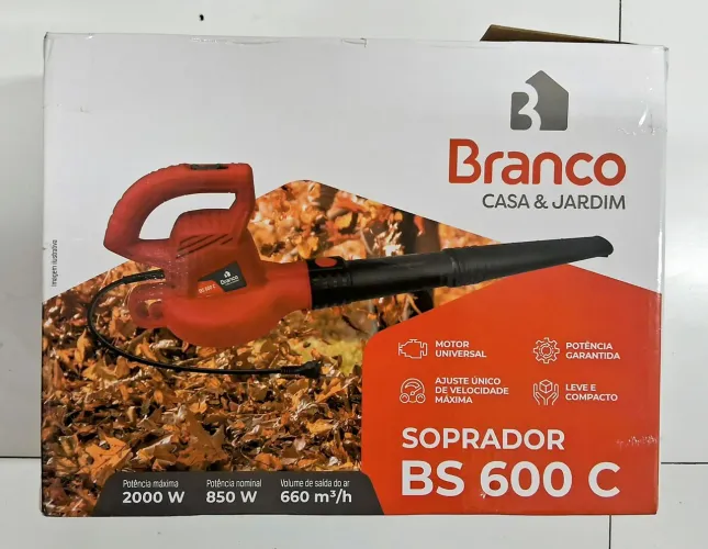 Soprador de folhas branco bs600c novo
