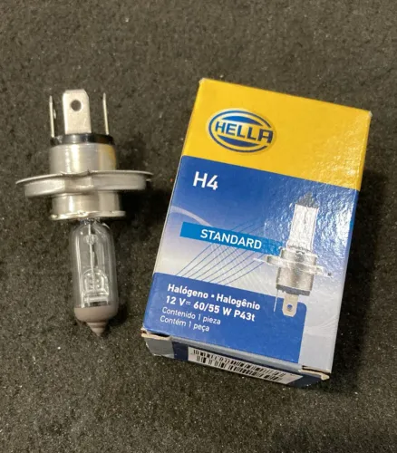 Lâmpada Halogena H4 Cristal 55/60W 12V