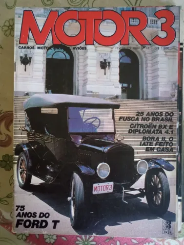 Revista Motor 3 - Fevereiro 1984 - Colecionador