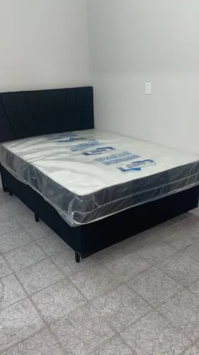 Cama Box Casal com Colchão Valência Molas Pocket 24cm NOVO ÚLTIMAS PEÇAS