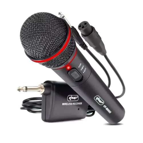 Microfone Sem Fio Alcance: 30M e Conexão Cabo P10 Hi-Fi
