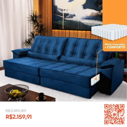 Que tal um sofá lindo na sua sala pra passar o natal com a família