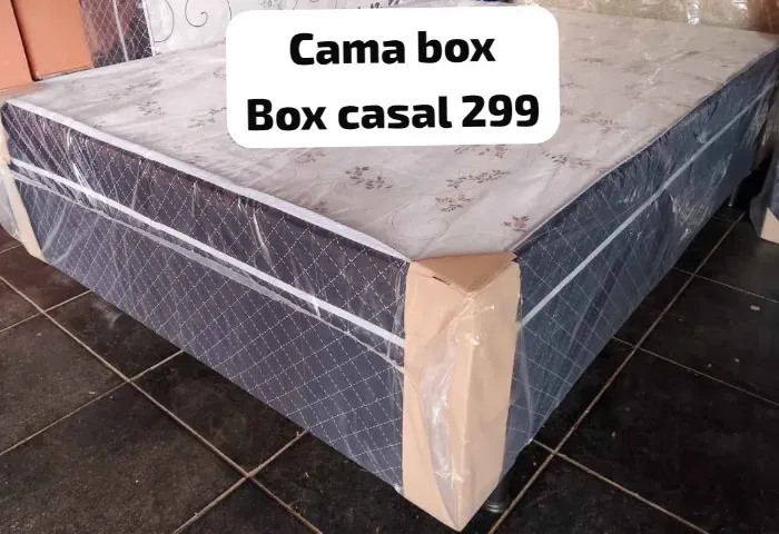 Cama box casal (novo) hoje