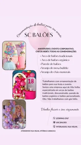 Arco de balões para seu evento