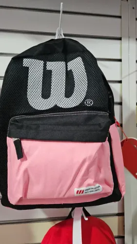 Mochila Wilson - Preta e Rosa