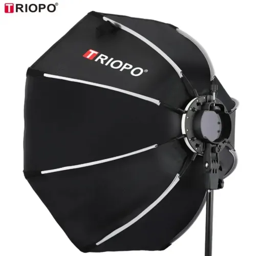 Softbox Octogonal 65cm com Colmeia para Iluminação Fotográfica