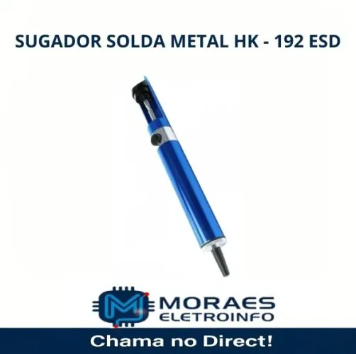 Sugador de solda Hikari metal HK - 192 ESD 
