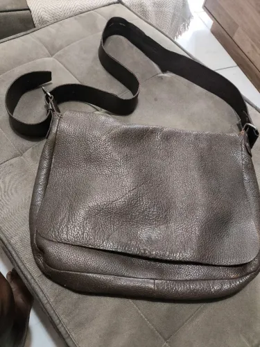 Bolsa Datelli couro ( unissex)