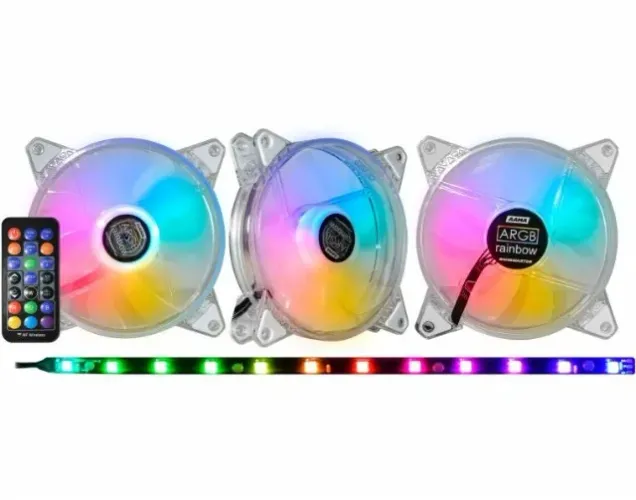 Kit Fan Cooler ARGB - AAMA + ENTREGA GRÁTIS + 1 ANO DE GARANTIA E EM ATÉ 12X