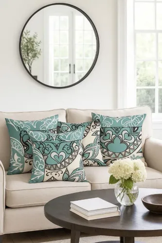 Almofadas Decorativas Elegantes - Conjunto Floral