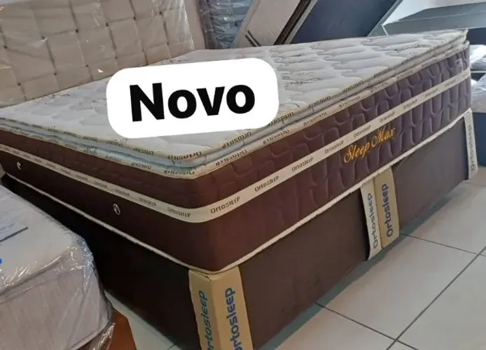 Cama box colchão molas (novo) 