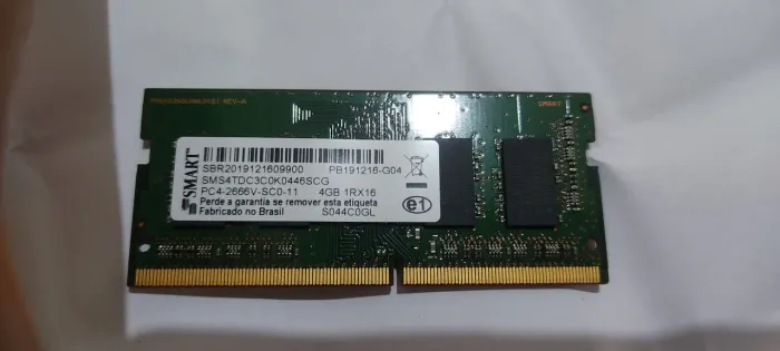 Memória ram 4gb 2666MHz notebook
