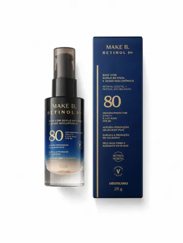 Base Líquida cor 25 Make B. Retinol Fps 80 26G