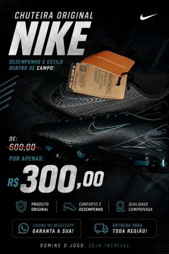 Chuteira Campo Nike Mercurial...