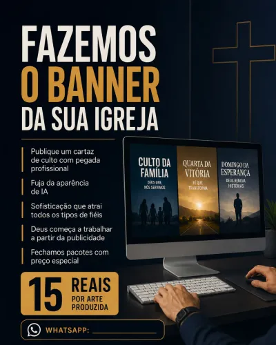 Design gráfico - artes e banners para igrejas