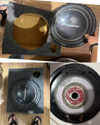 caixa com grave cara preta 309 400w pioneer 
