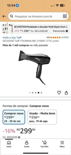 Secador de cabelo