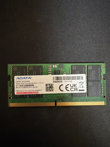 Memória RAM ADATA DDR5 16GB 5600MHz SODIMM para Notebook