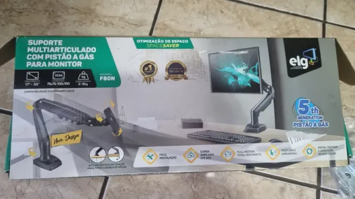 Braço articulado para monitor ELG