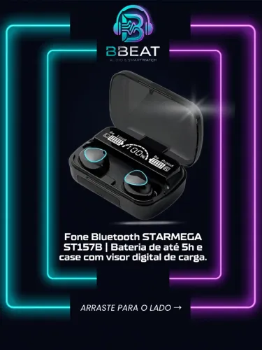 Fone de ouvido bluetooth
