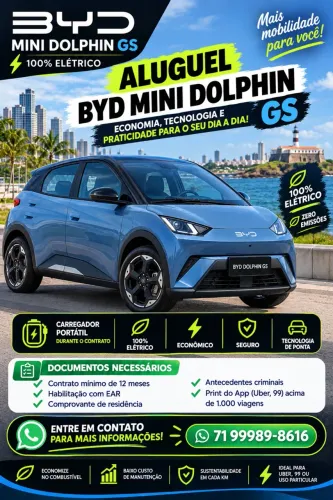 Aluguel mini Dolphin - 0km