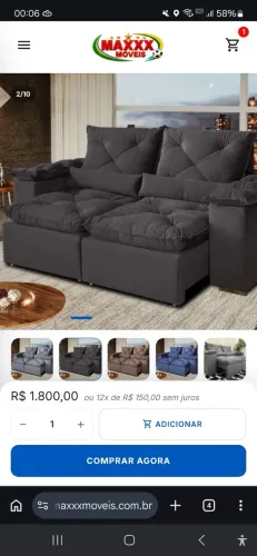 Sofá retrátil 