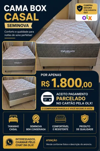 Cama box casal