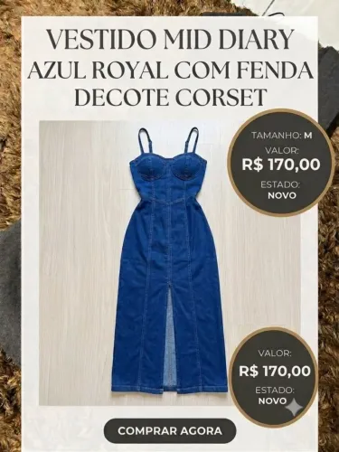 Vestido Azul Royal