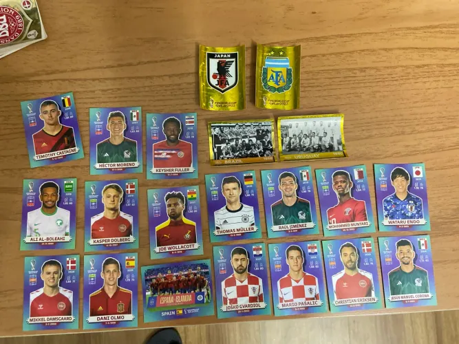 21 figurinhas copa do mundo 2022 panini originais