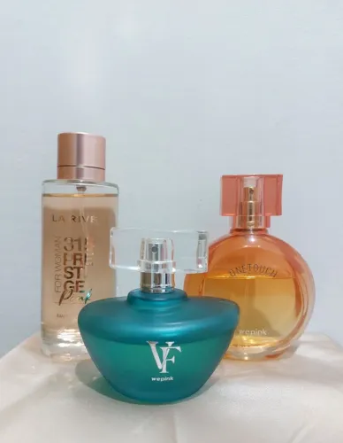 Kit perfumes We Pink e La rive
