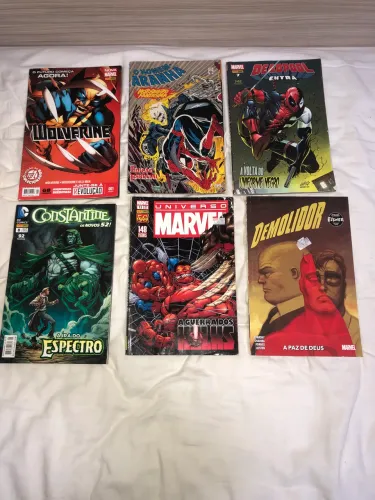 Quadrinho da Marvel e DC comics
