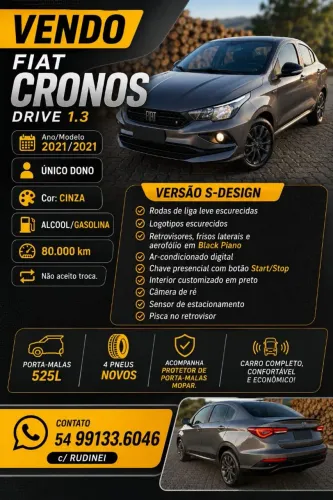 Fiat Cronos Drive 1.3 8V Flex 2021