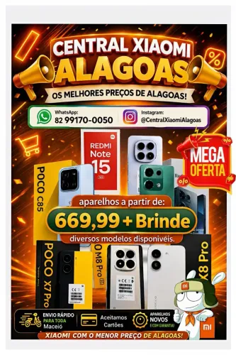 Xiaomi Redmi 15C, Note 15 Pro, Poco X8 Pro e Diversos Modelos Disponíveis em ofertas