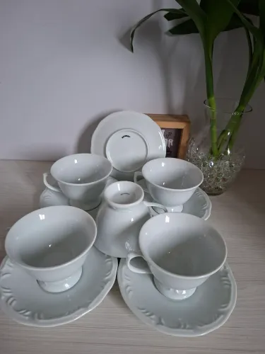 5 Xícaras de Porcelana Shimith