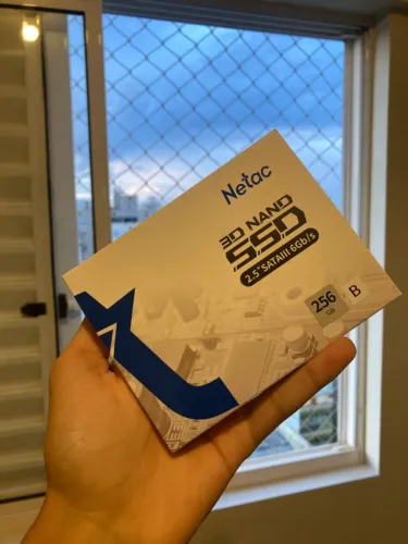 HD SSD NETAC 256GB SATA Novo na caixa nunca usado
