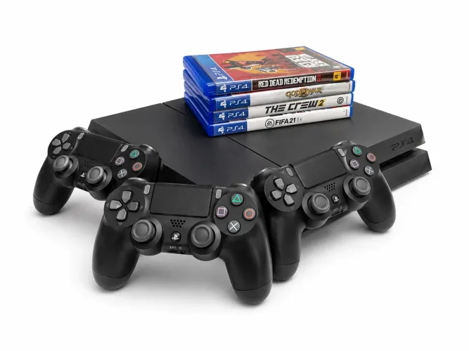 Playstation 4 Incluso 4 Jogos e 3 Controles