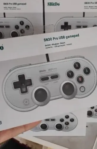 Controle SN3O Pro Com Fio P/ Switch/ PC/Raspberry Pi/Steam Deck via adaptador USB (LACRADO