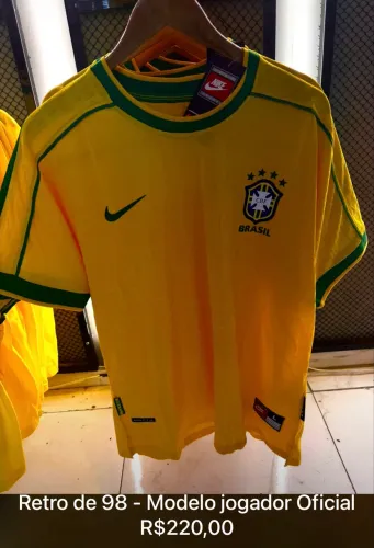 Camisa retrô Brasil Jogador