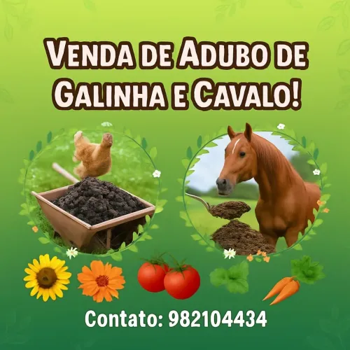 Adubo orgânico 100% puro