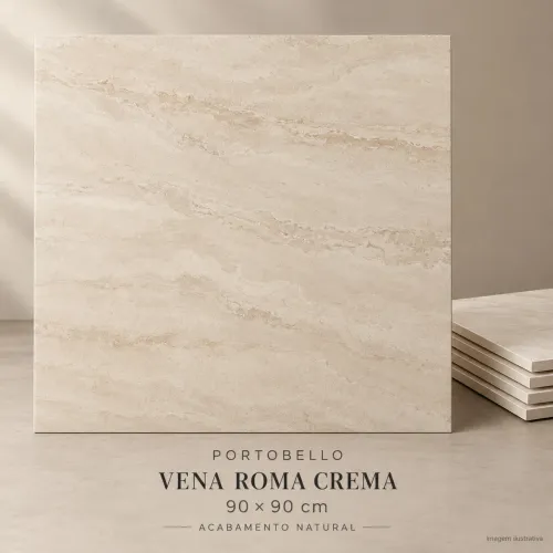 Porcelanato Portobello - Vena Roma - 90x90 - 8,00m2