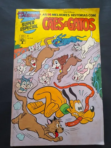 Disney Super Especial Numero 3 As 14 Melhores Historias com Caes e Gatos