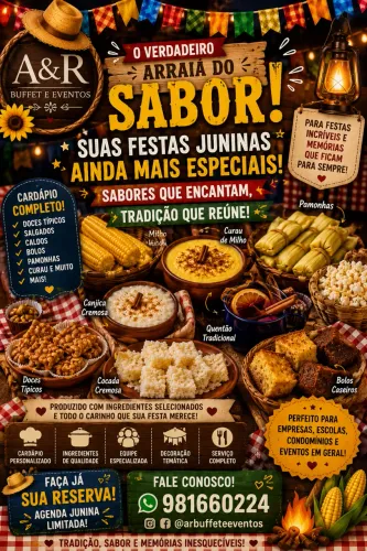 ? Buffet Junino Completo para Empresas e Festas no DF