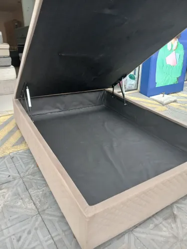 Cama box bau e colchao de casal gazin ( $$ 799 ) *