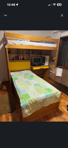 Jogo de quarto: Triliche, Armario e Cómoda 