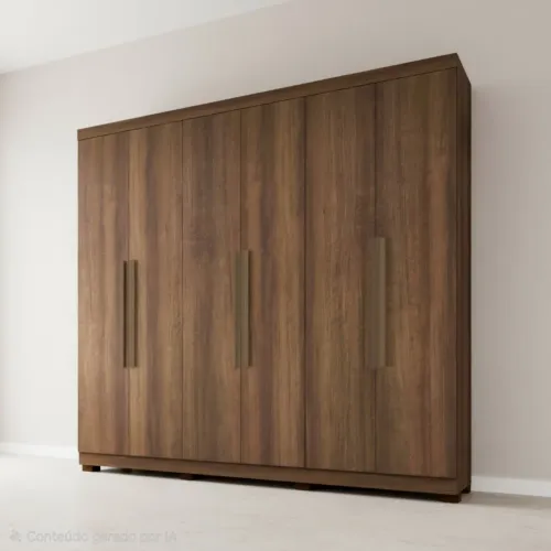 Guarda-roupa 6 portas 3 gavetas