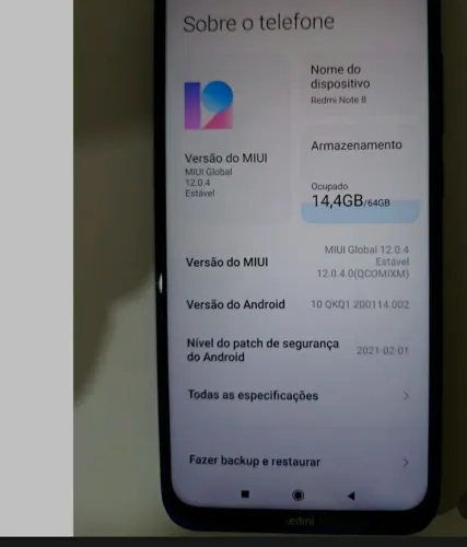 CELULAR REDMI NOTE 8 