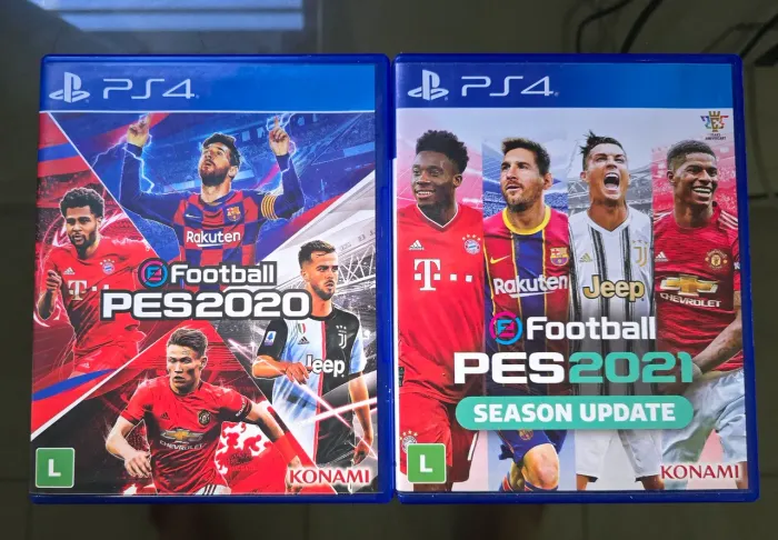 PES 2020 e PES 2021 PS4 Mídia Física Originais Raros e Completos