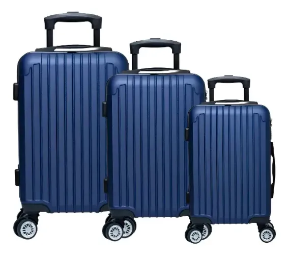 Kit Malas 360º 1 Pequena 10kg 1 Media 23kg E 1 Grande 32kg Cor Azul-escuro